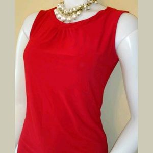 Red Spandex Tahari Top.